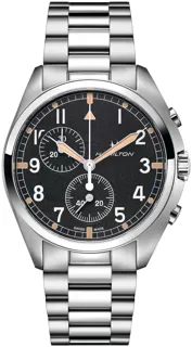 Hamilton Khaki Aviation H76522131 Stainless steel Black