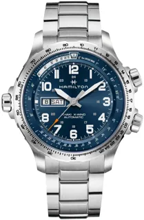 Hamilton Khaki Aviation H77765141 Stainless steel Blue