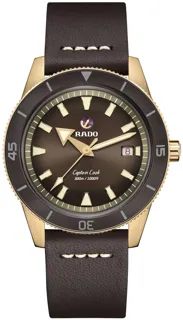 Rado Captain Cook R32504306 Bronze and Ceramic and Titanium Brown