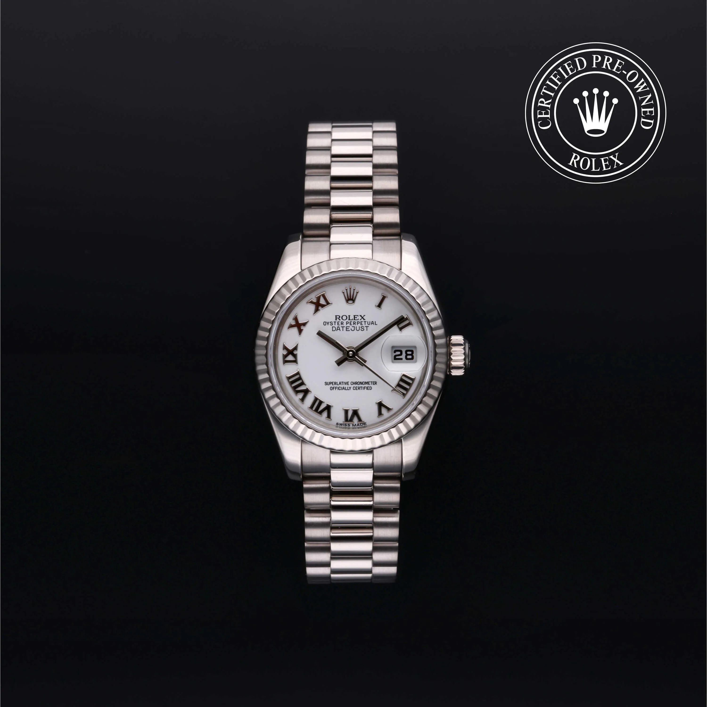 Rolex Lady-Datejust 179179 26mm White gold White