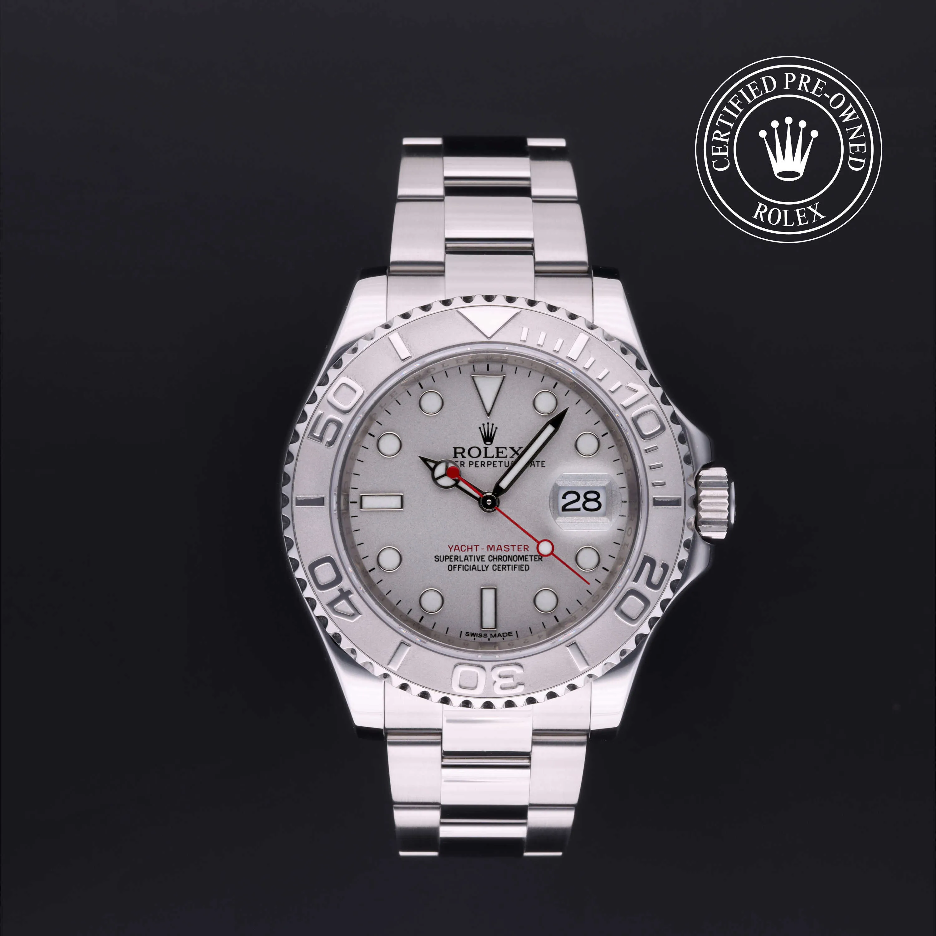 Rolex Yacht-Master 116622 40mm Platinum and Oystersteel Silver