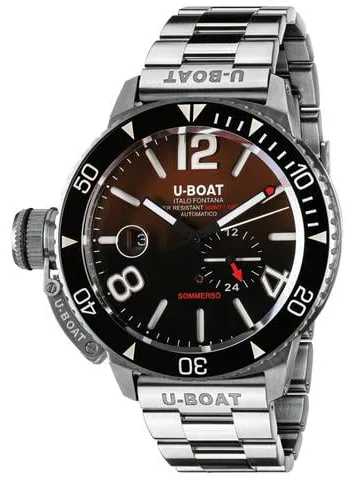 U-Boat Dive Watch 9521 46mm Stainless steel Red