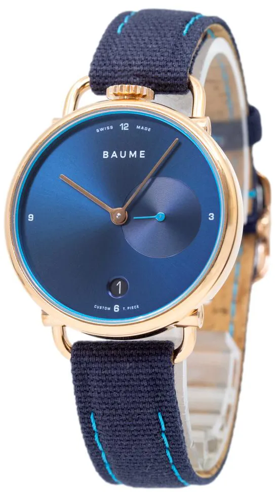 Baume & Mercier Baume M0A10603 35mm Stainless steel Blue 3