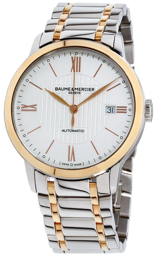 Baume & Mercier Classima M0A10217 40mm Yellow gold and Stainless steel White