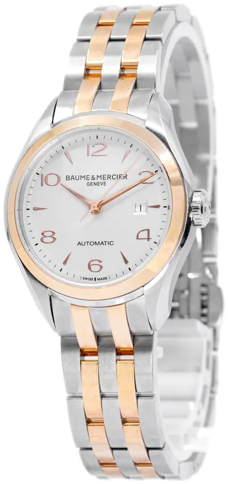 Baume & Mercier Clifton M0A10152 30mm Yellow gold and Stainless steel Silver