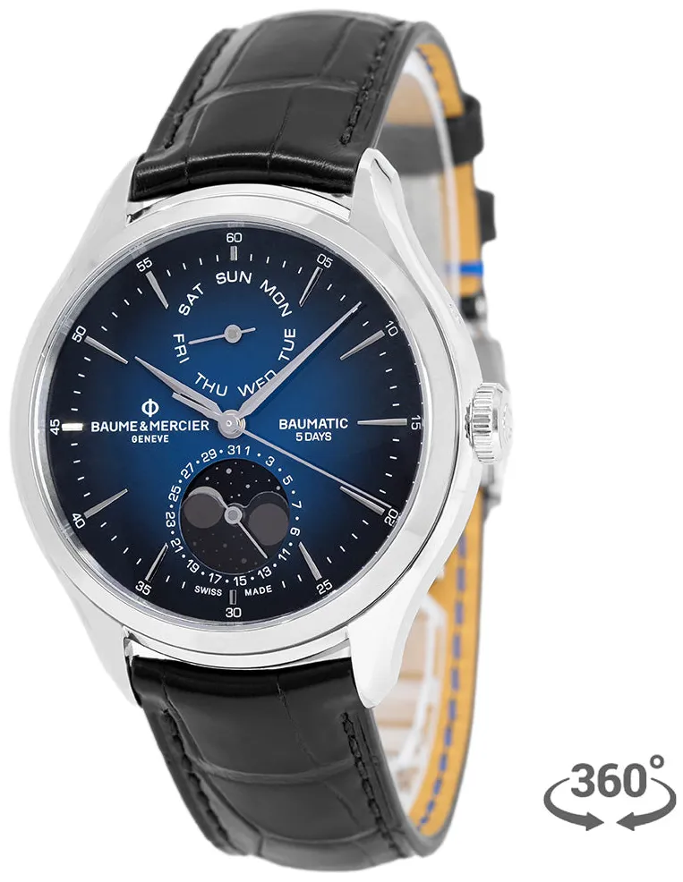 Baume & Mercier Clifton M0A10593 42mm Stainless steel Blue