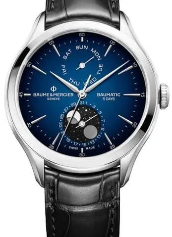 Baume & Mercier Clifton M0A10593 42mm Stainless steel Blue