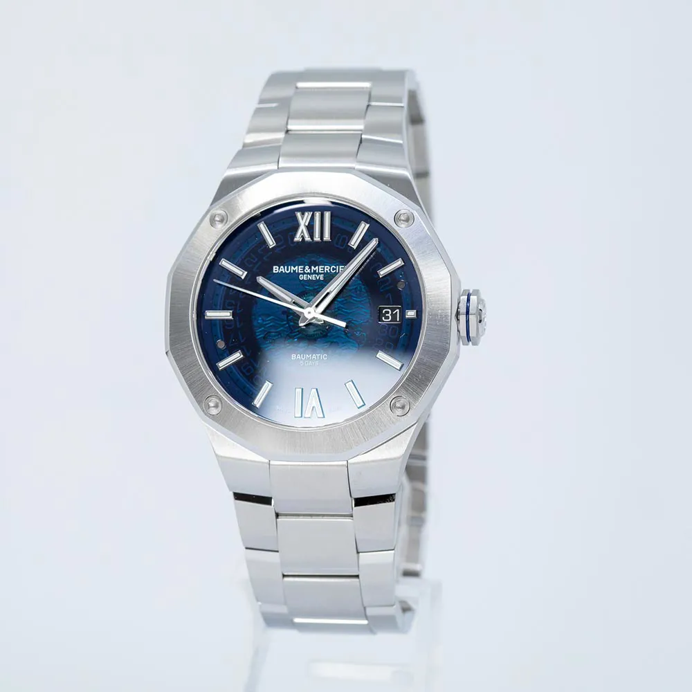 Baume & Mercier Riviera M0A10616 42mm Stainless steel Blue 2