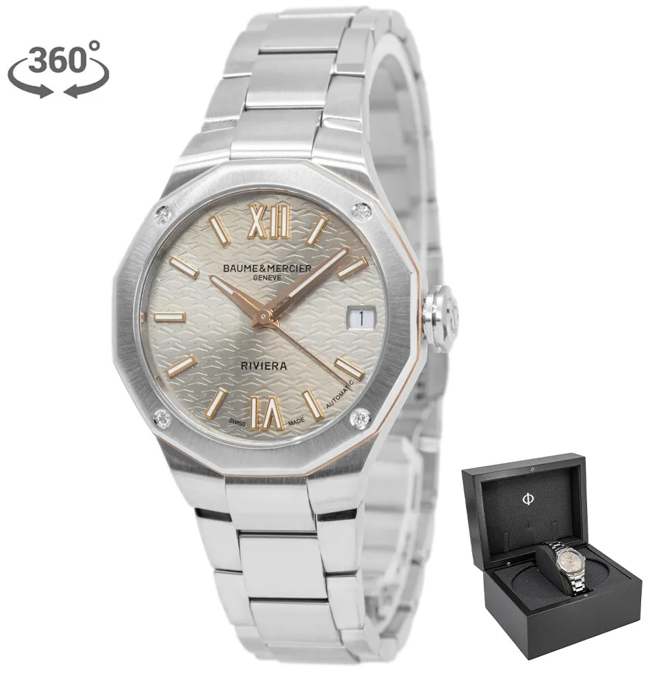 Baume & Mercier Riviera M0A10730 33mm Stainless steel Champagne