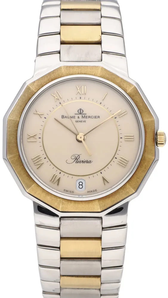 Baume & Mercier MV04F012. Yellow gold and Stainless steel White Japan |  Dealer | EveryWatch