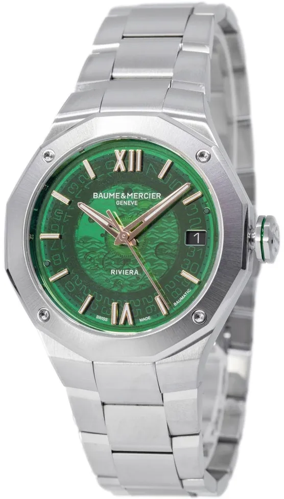 Baume & Mercier Riviera M0A10770 39mm Stainless steel Green