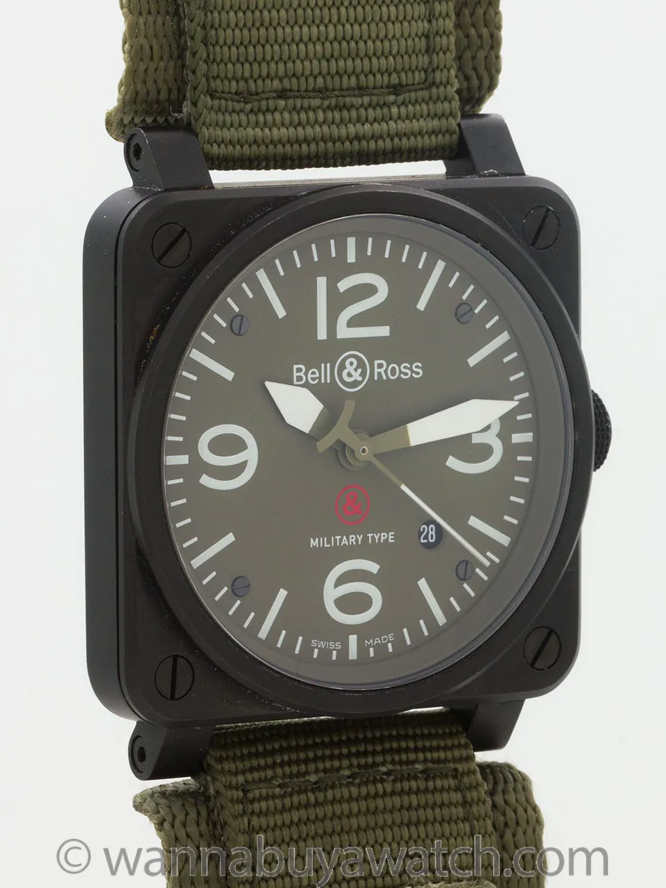 Bell & Ross BR03-92 42mm Stainless steel and PVD Green 1