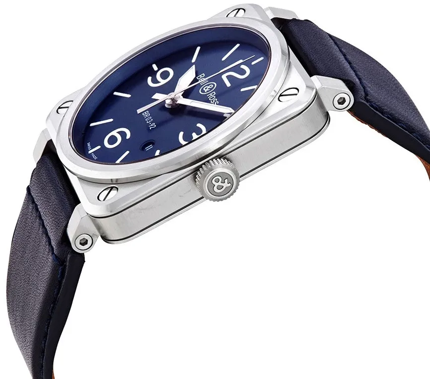 Bell & Ross Instruments BR0392-BLU-ST/SCA 42mm Stainless steel Blue 2