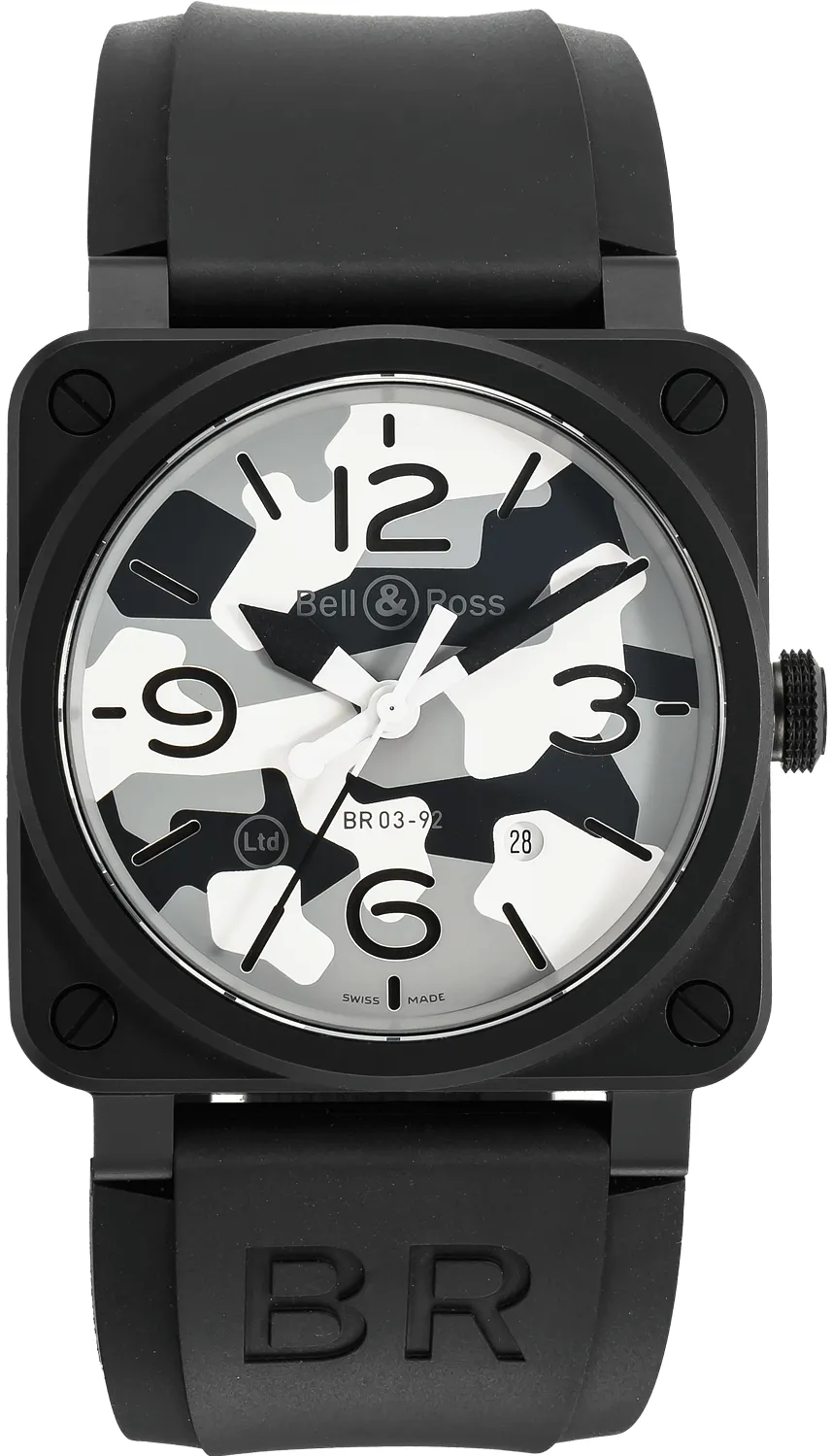 Bell & Ross Instruments BR0392-CG-CE/SCA 42mm Black ceramic Gray and Artistic dial