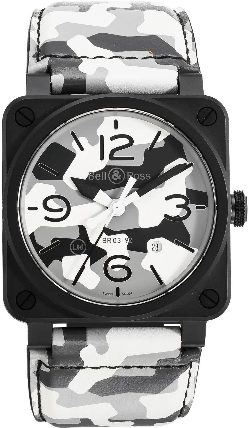 Bell & Ross Instruments BR0392-CG-CE/SCA 42mm Black ceramic Gray and Artistic dial