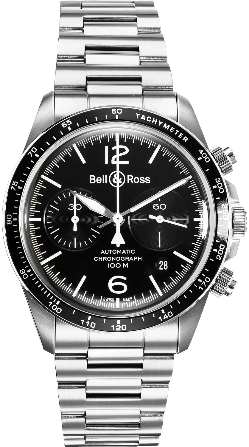 Bell & Ross BR V2-94 BRV294-BL-ST/SST 41mm Stainless steel Black