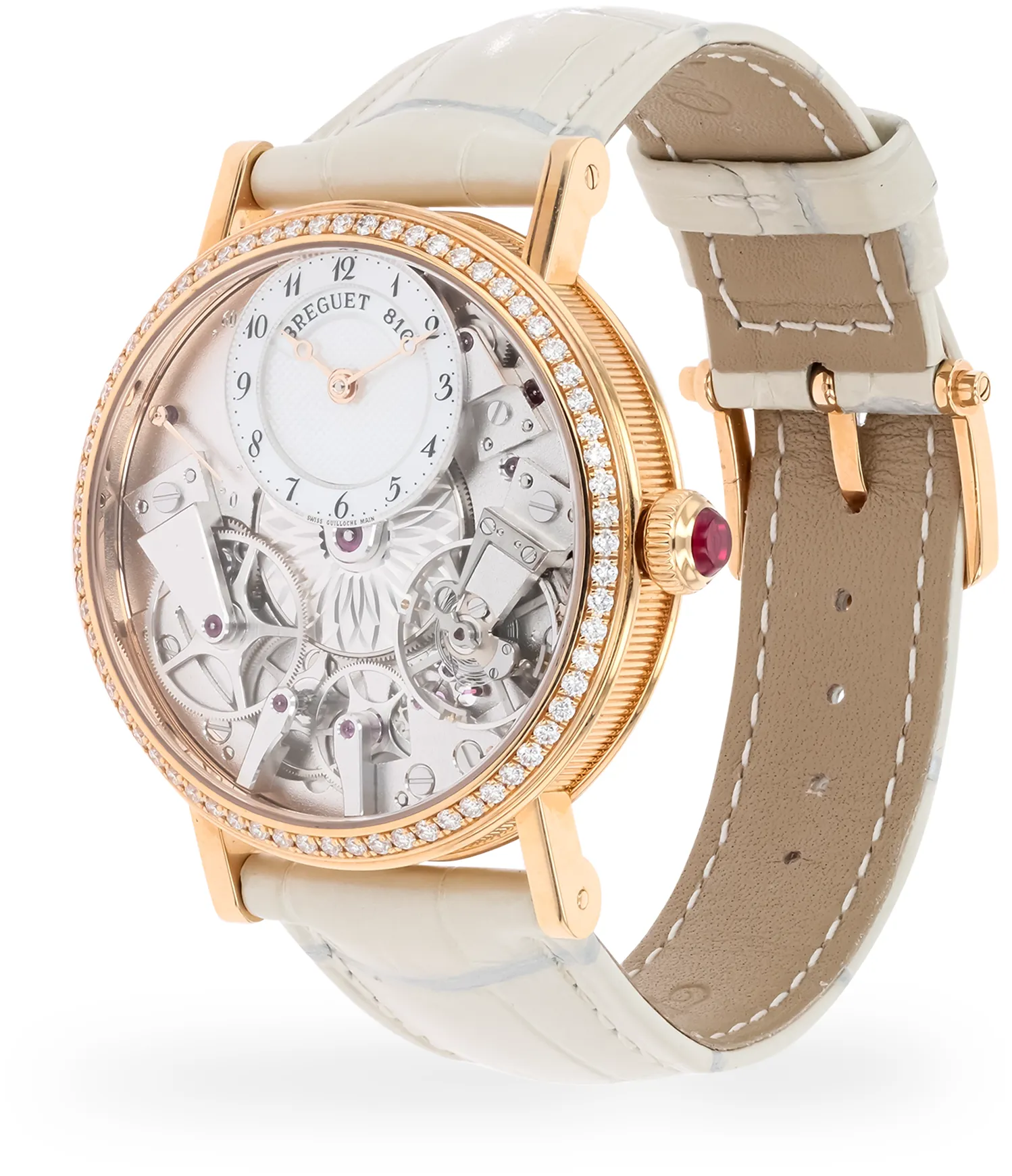 Breguet Tradition 7038BR/18/9V6/D00D 37mm Rose gold White 1