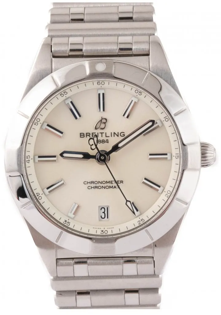 Breitling Chronomat A77310101A2A1 32mm Stainless steel White 4