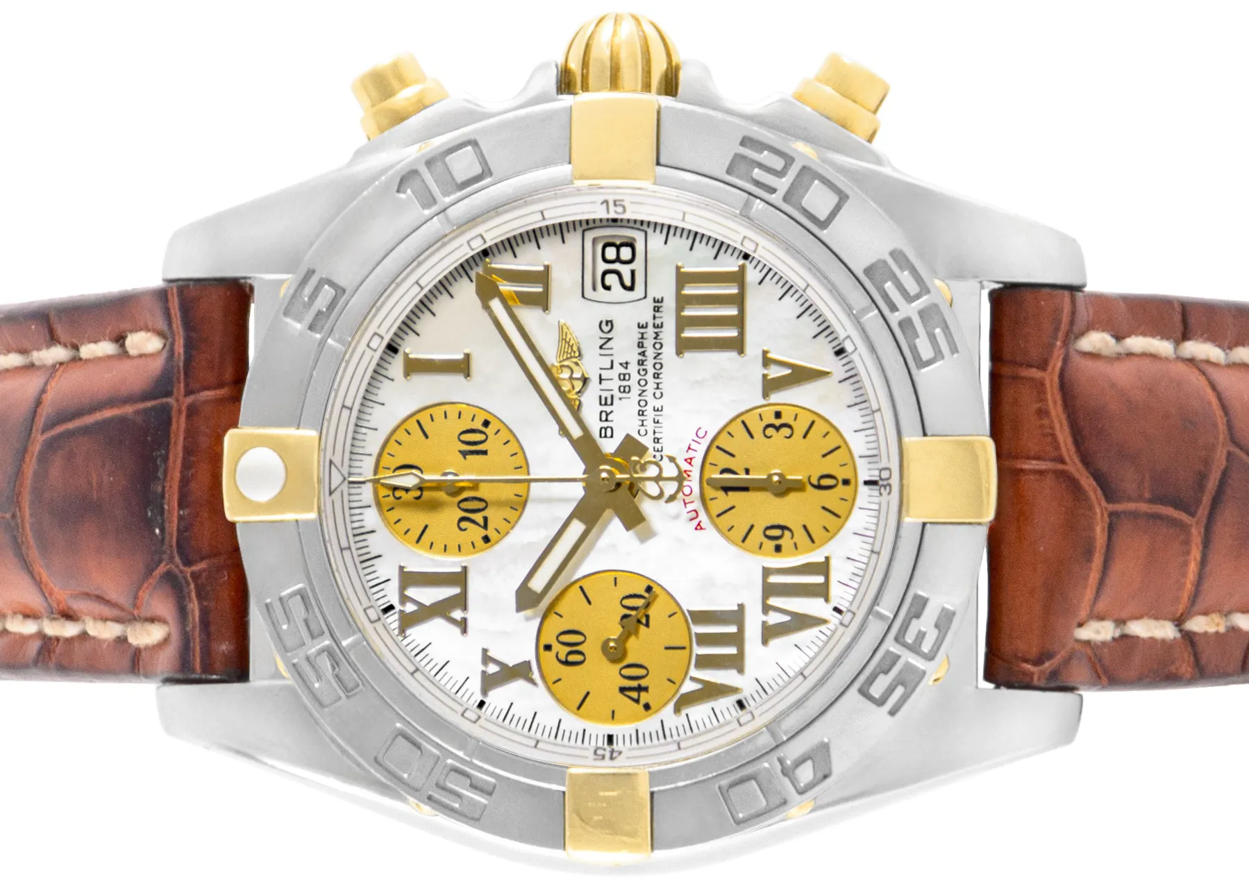 Breitling Cockpit B13358 39mm Yellow gold Mother-of-pearl 1