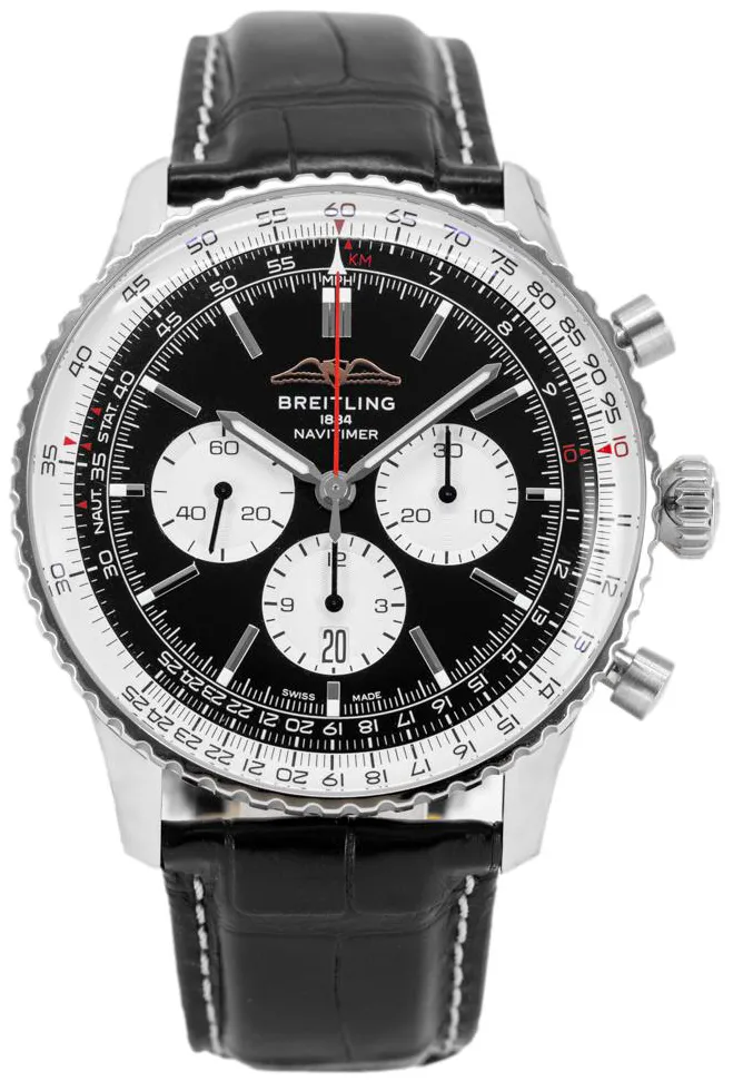 Breitling Navitimer AB0137211B1P1 46mm Stainless steel Black 1