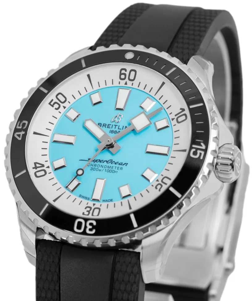 Breitling Superocean A17376211L2S1 44mm Stainless steel Turquoise 10