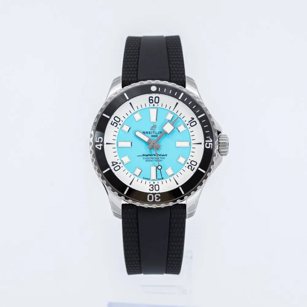 Breitling Superocean A17376211L2S1 44mm Stainless steel Turquoise 11