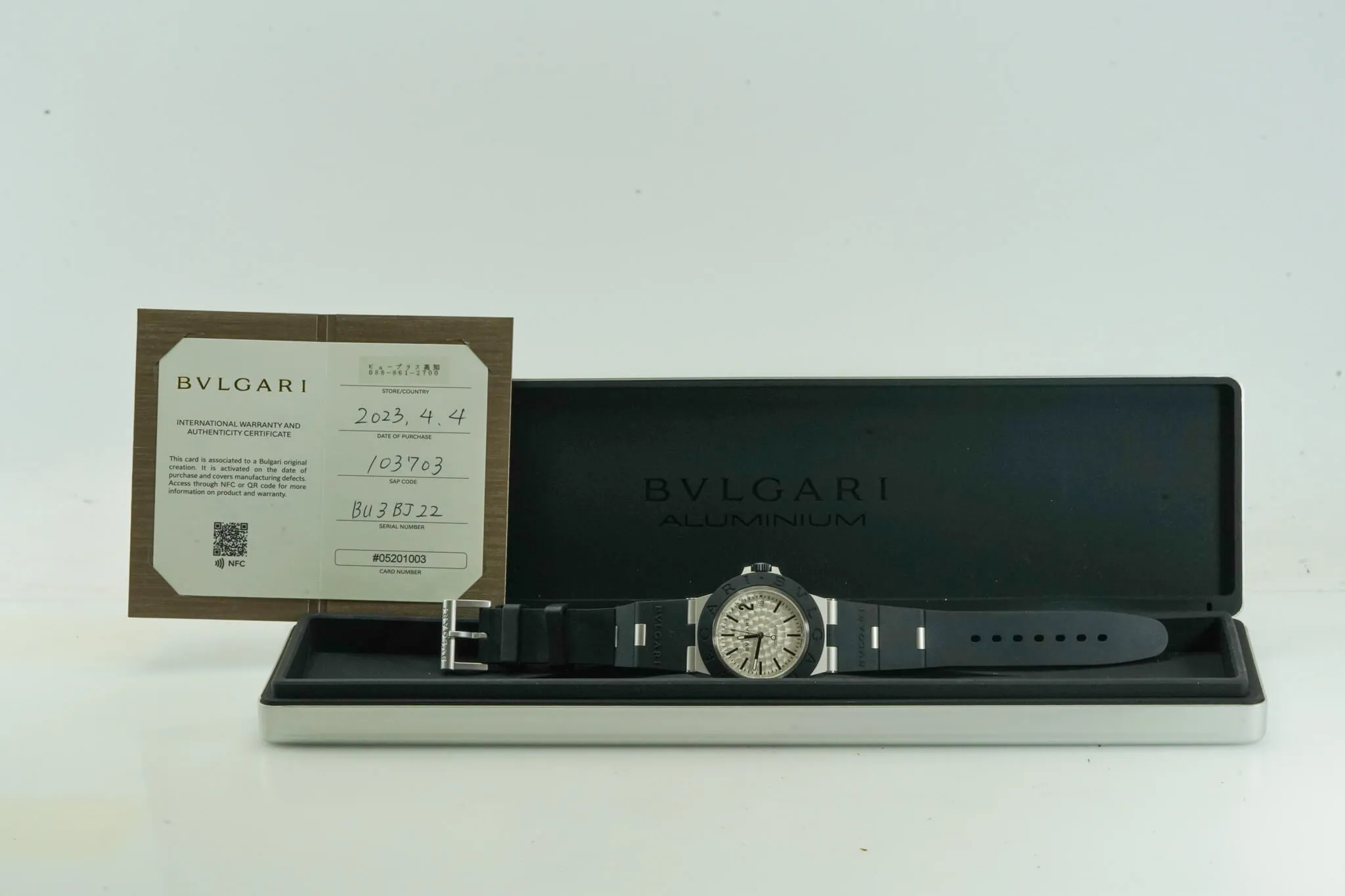 Bulgari Bvlgari Bvlgari 103703 40mm Titanium and Aluminium Silver 1