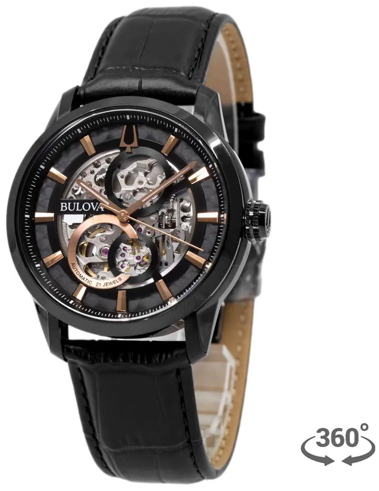 Bulova SUTTON 98A283 43mm Stainless steel Skeletonized