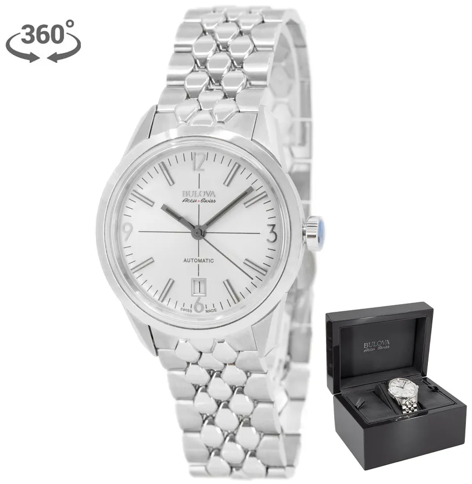 Bulova Accu-Swiss 63B177 40mm Stainless steel Silver