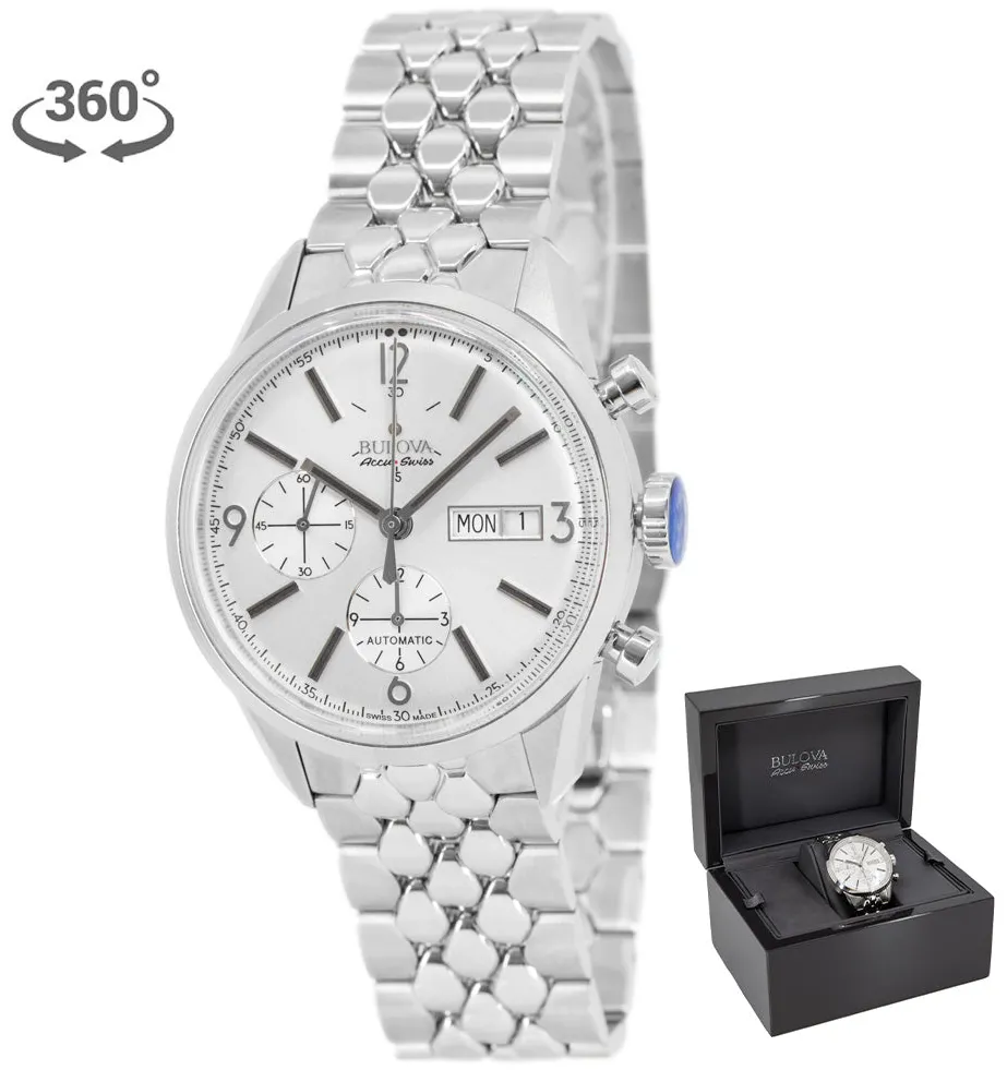 Bulova Accu-Swiss 63C118 41mm Stainless steel Silver