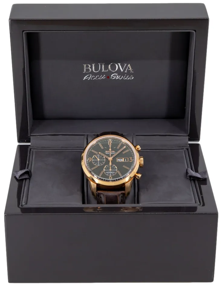 Bulova Accu-Swiss 64C106 41mm Stainless steel Black 7