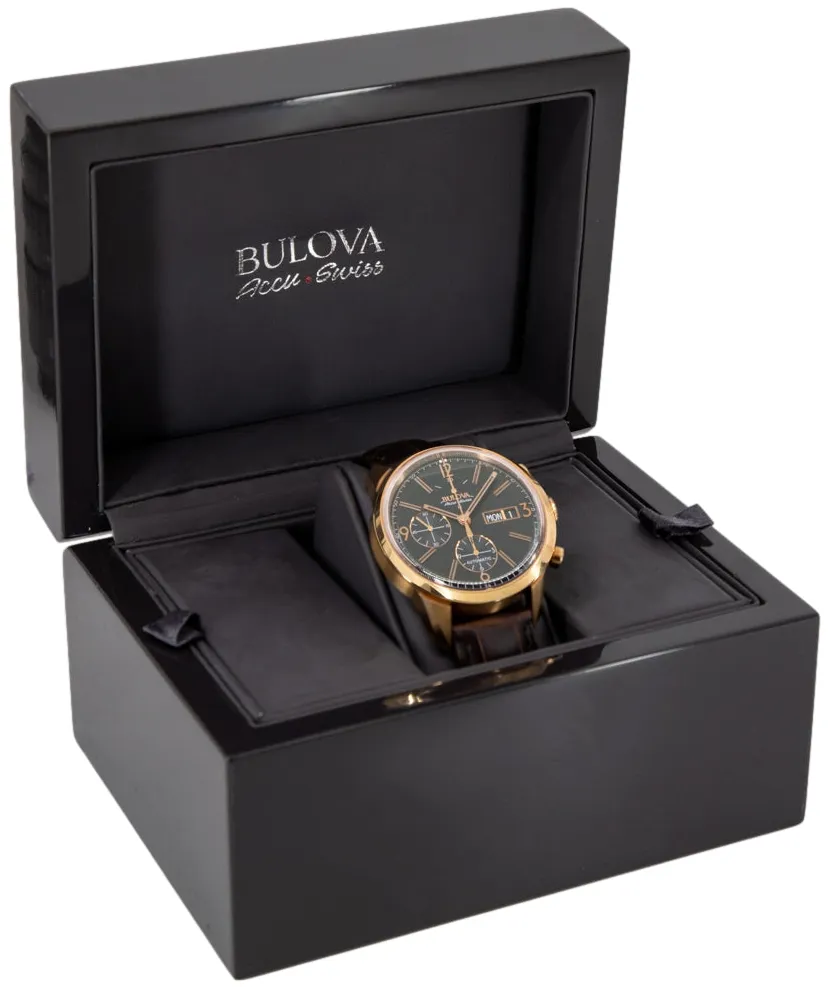 Bulova Accu-Swiss 64C106 41mm Stainless steel Black 8