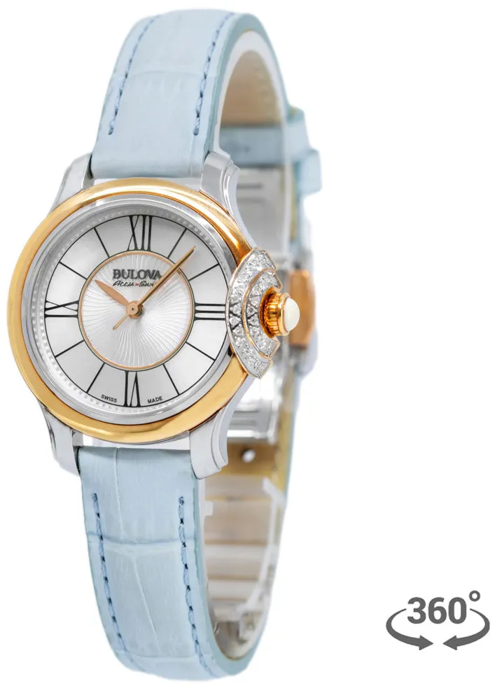 Bulova Accu-Swiss 65R158 30mm Rose gold Silver