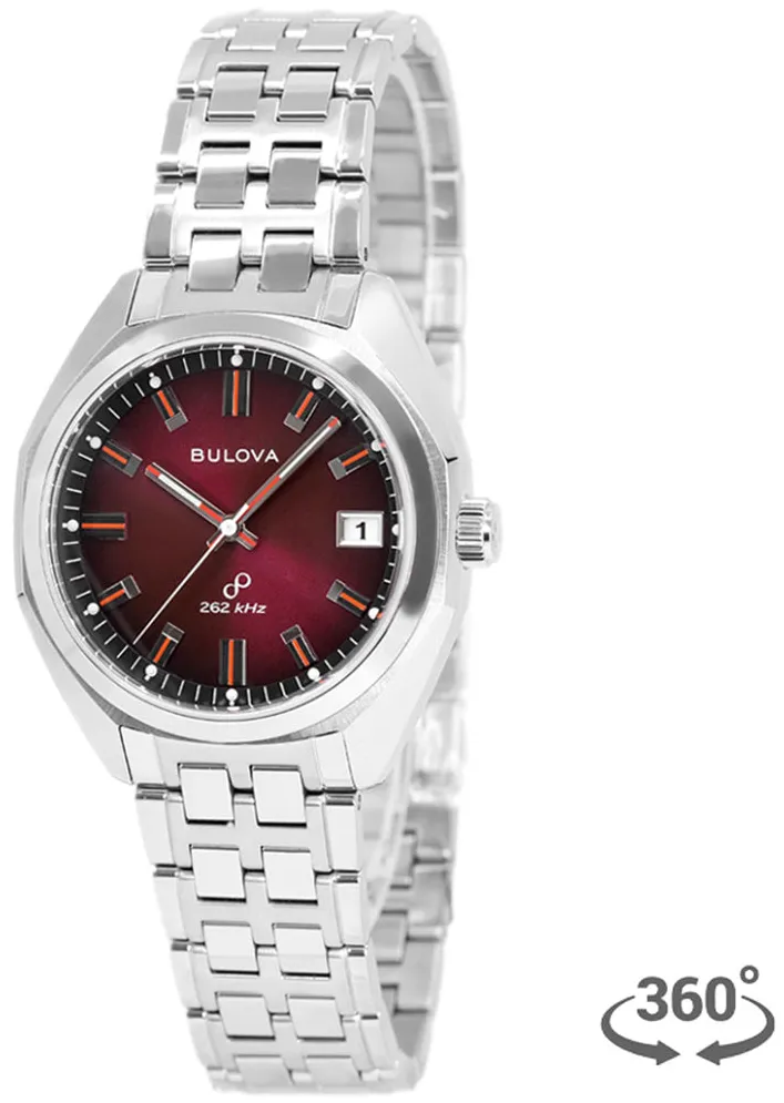 Bulova Accu-Swiss 96B401 40mm Stainless steel Red