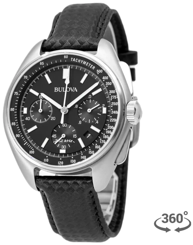 Bulova Lunar Pilot 96B251 45mm Stainless steel Black