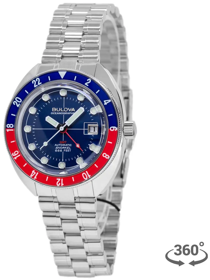 Bulova Oceanographer 96B405 41mm Stainless steel Blue