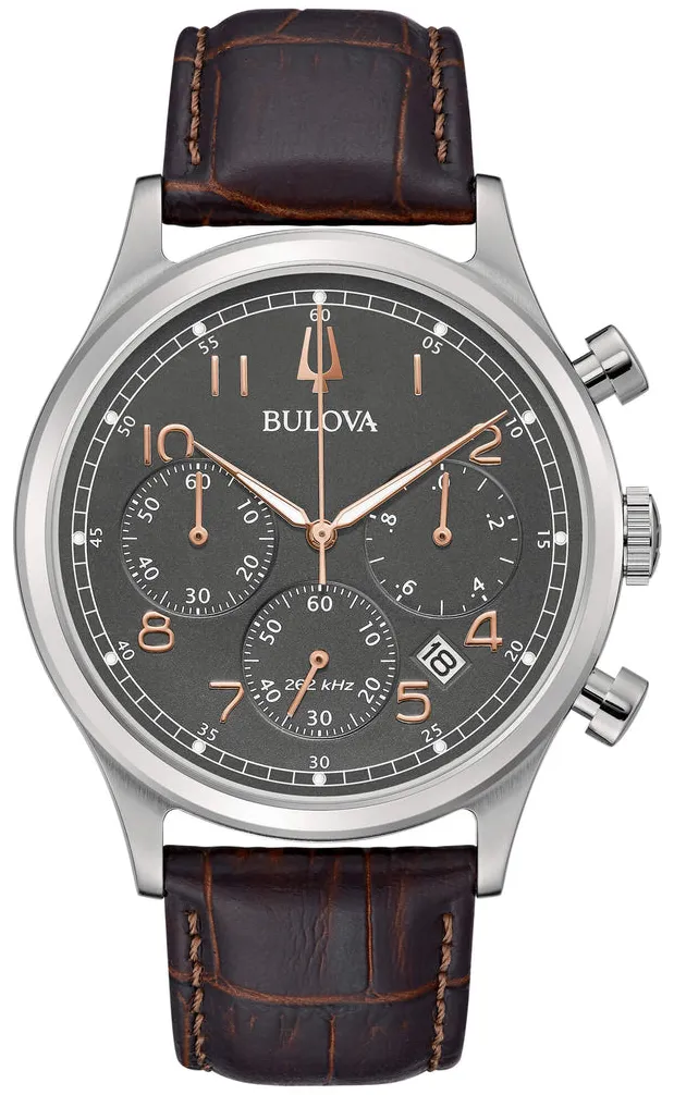 Bulova Precisionist 96B356 43mm Stainless steel Gray