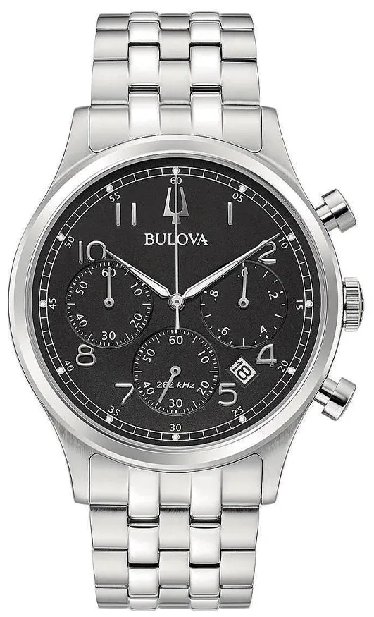 Bulova Precisionist 96B357 43mm Stainless steel Black