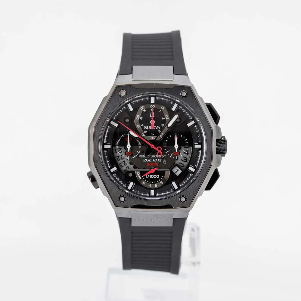 Bulova Precisionist 98B358 45mm Stainless steel Black 11