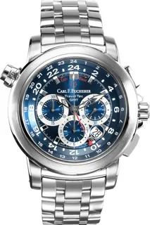 Carl F. Bucherer Patravi TravelTec GMT 00.10620.08.53.21 Stainless steel Blue