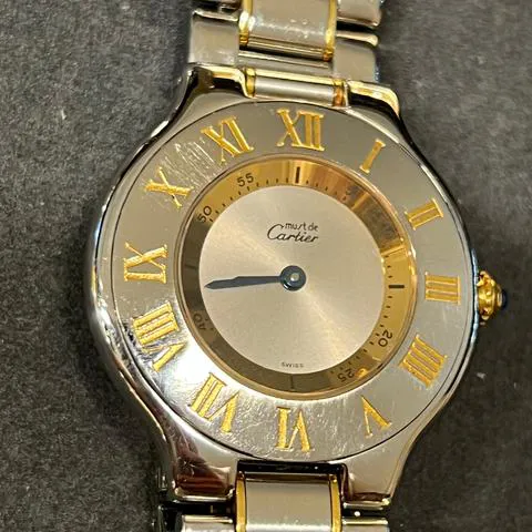 Cartier 21 Must de Cartier 1330 31mm Yellow gold and Stainless steel Gray 6