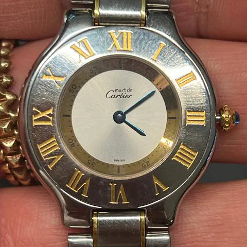 Cartier 21 Must de Cartier 1330 31mm Yellow gold and Stainless steel Gray 10