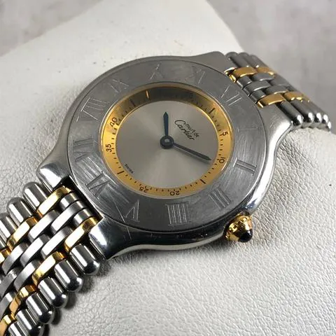 Cartier 21 Must de Cartier 1330 31mm Yellow gold and Stainless steel Silver 2