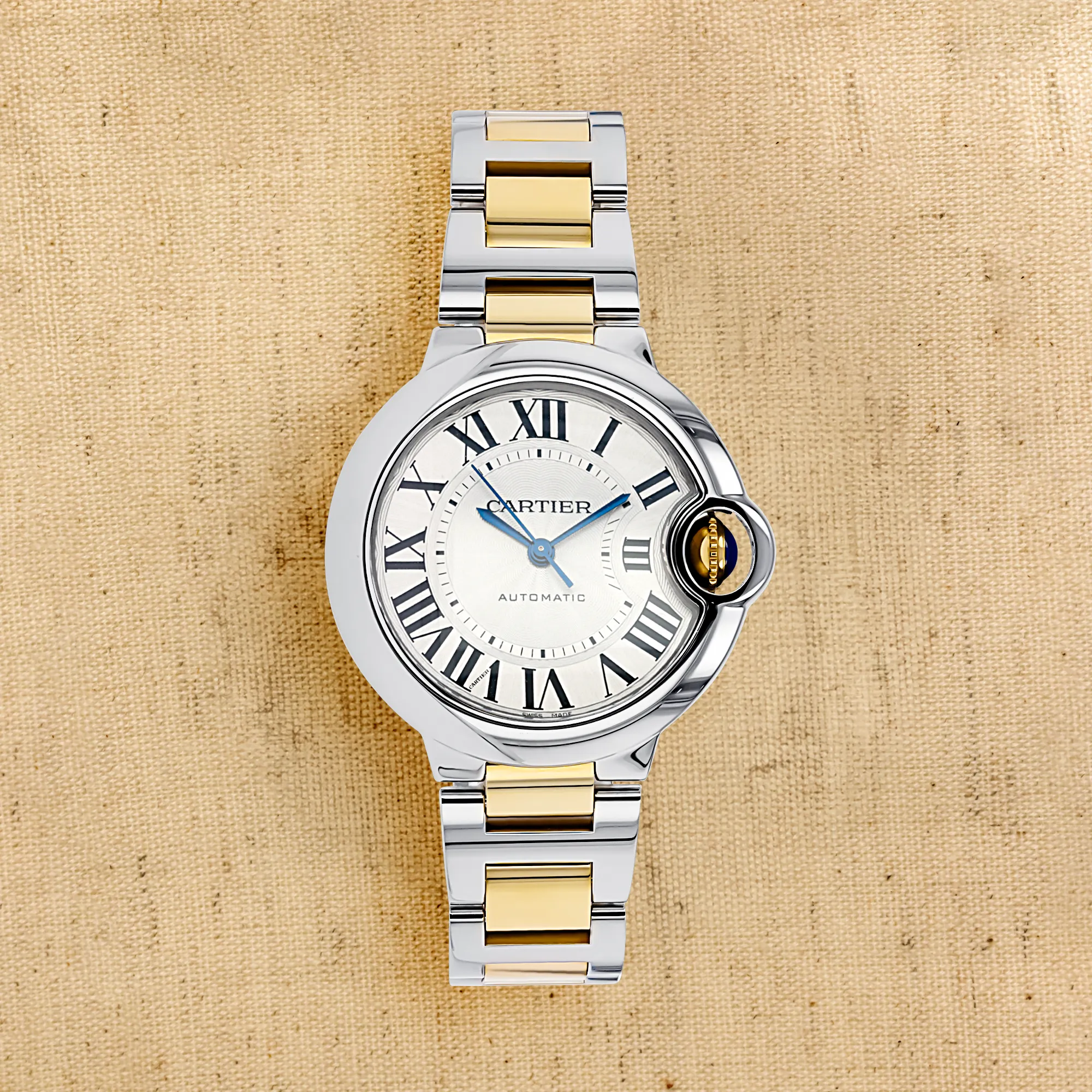 Cartier Ballon Bleu 33mm W2BB0002 33mm Yellow gold and Stainless steel Silver