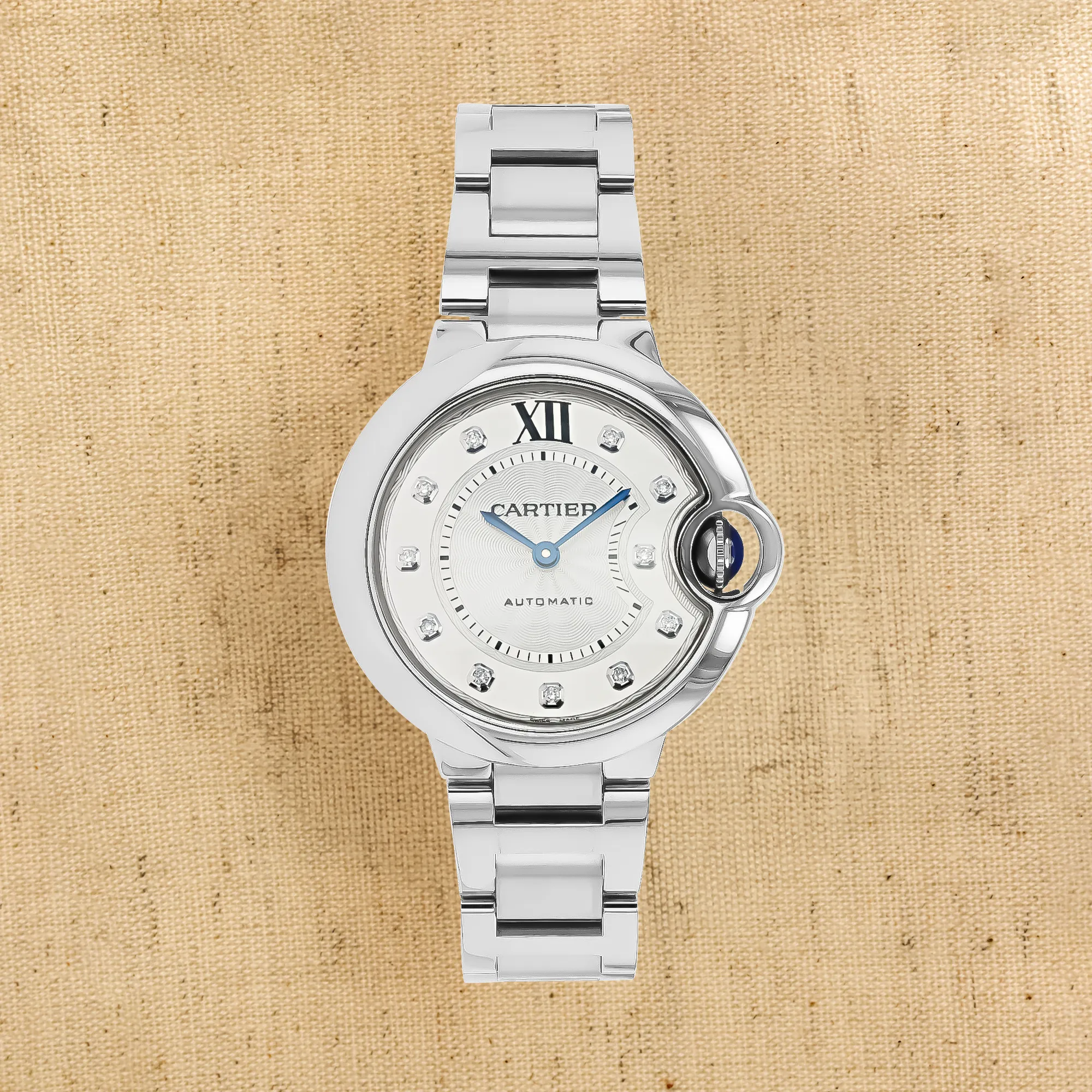 Cartier Ballon Bleu 33mm WE902074 33mm Stainless steel Silver