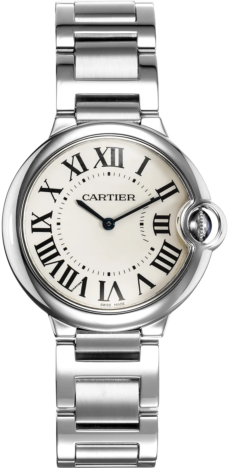 Cartier Ballon Bleu 36mm W69011Z4 36mm Stainless steel Silver Gray