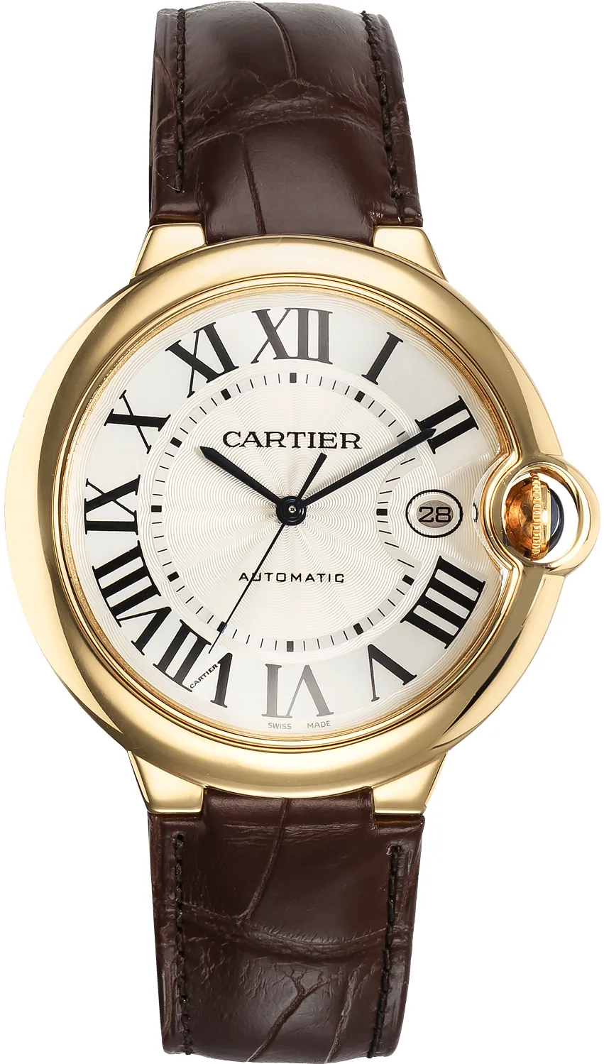 Cartier Ballon Bleu W6900551 42mm Yellow gold Silver