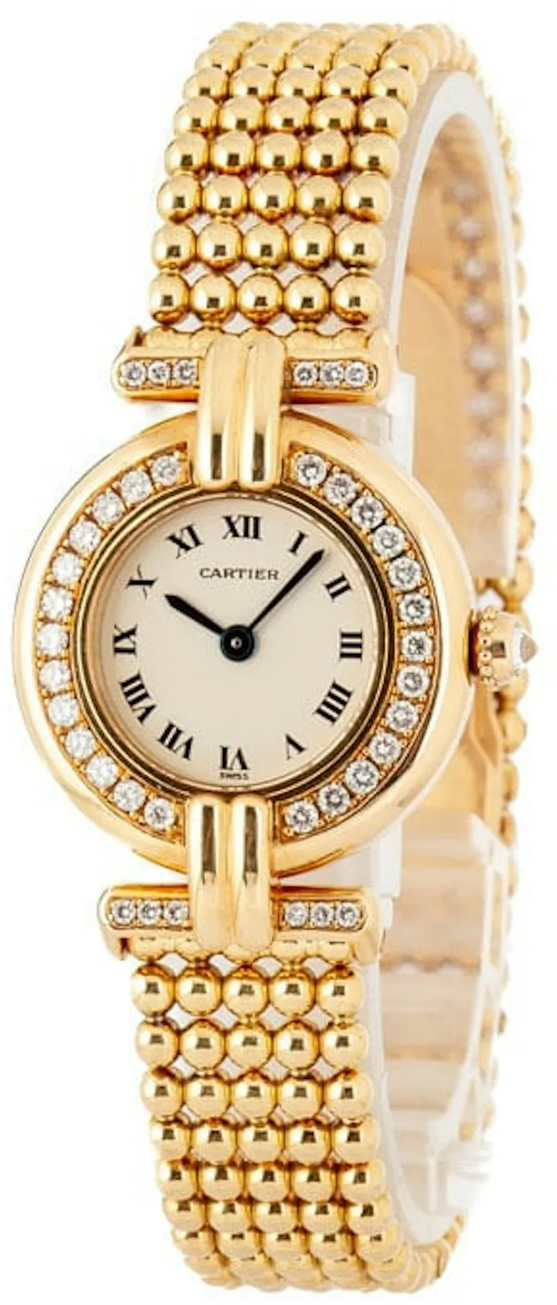 Cartier Colisee 1980 24mm Yellow gold Ivory 1