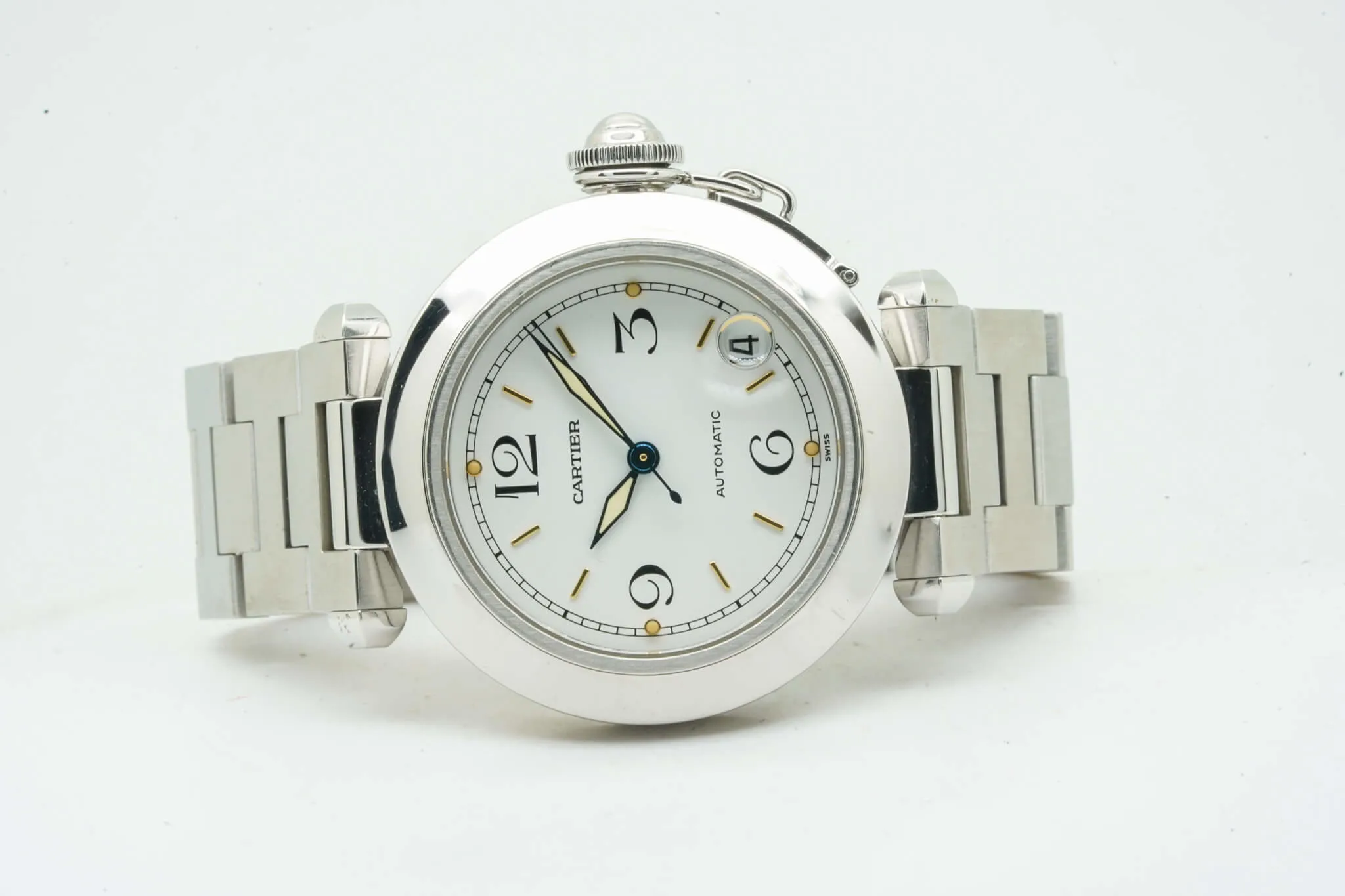 Cartier Pasha C W31015M7 2324 35mm White