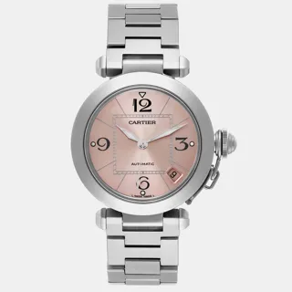 Cartier Pasha C 1017539 Stainless steel Pink